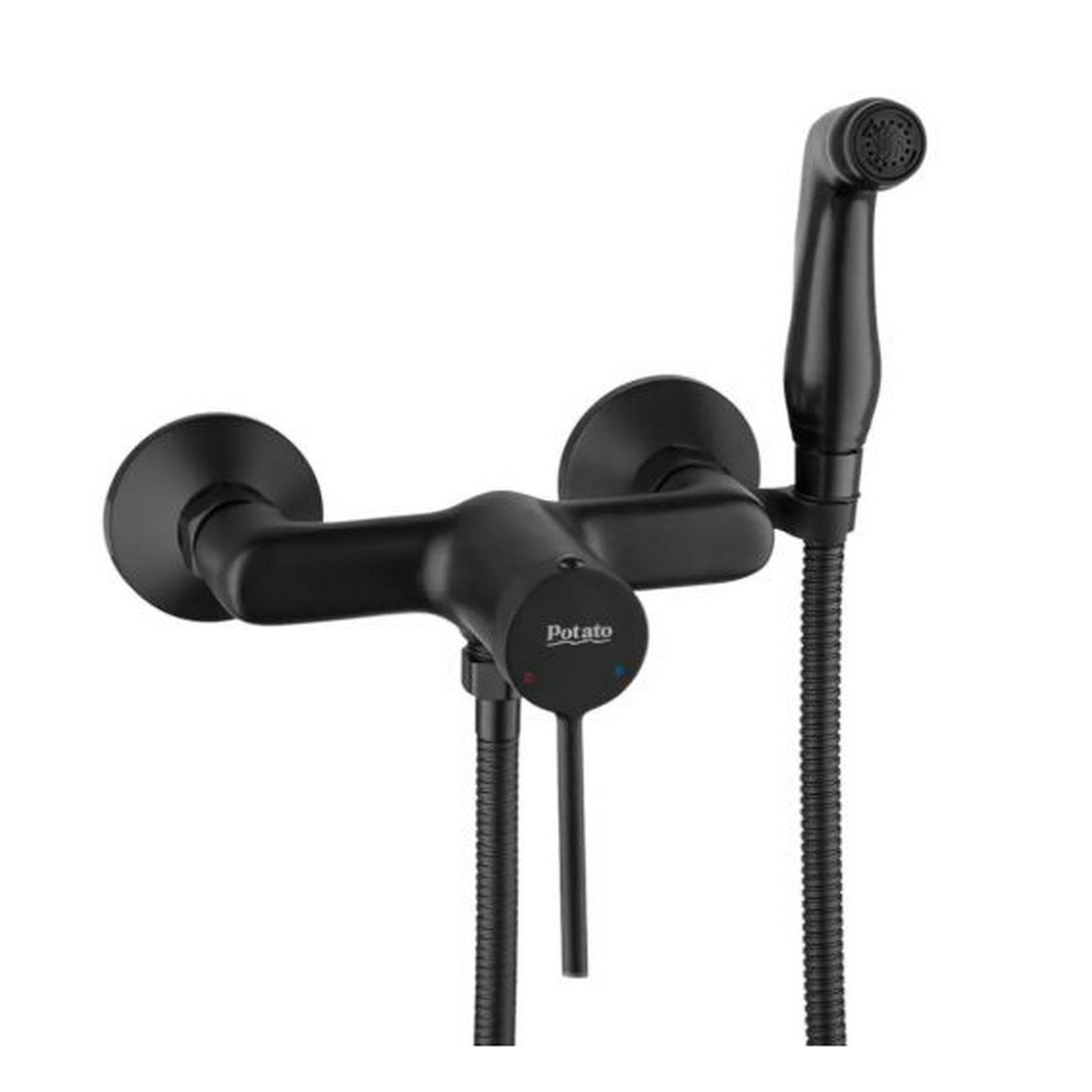 Смеситель однорычажный для биде с гигиеническим душем Potato P20180-6