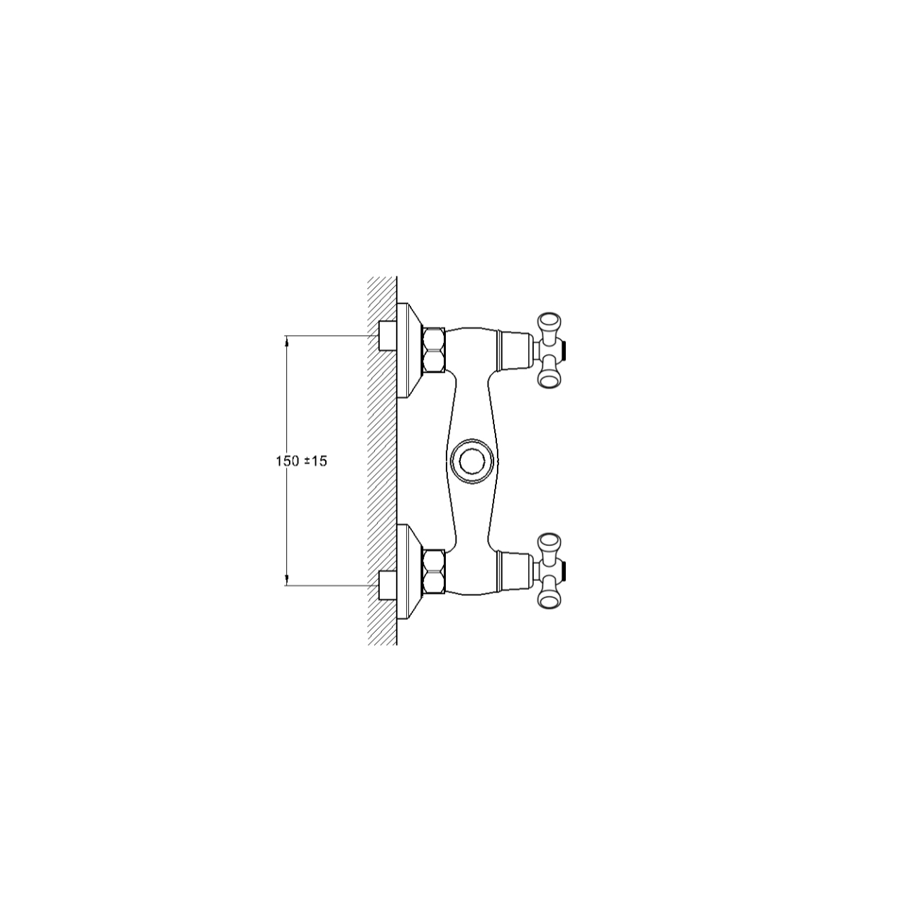 Смеситель для ванны G-Lauf QTZ5-A827 двуручковый