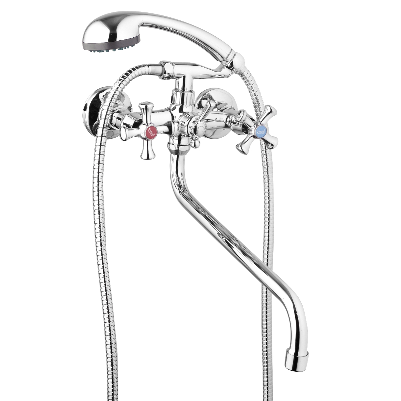 Смеситель для ванны G-Lauf QFR7-A827 двуручковый