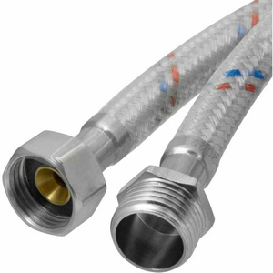 Подводка с ПВХ покрытием для воды 1/2"  60 см Г1/2-Ш1/2 AQUAGID 