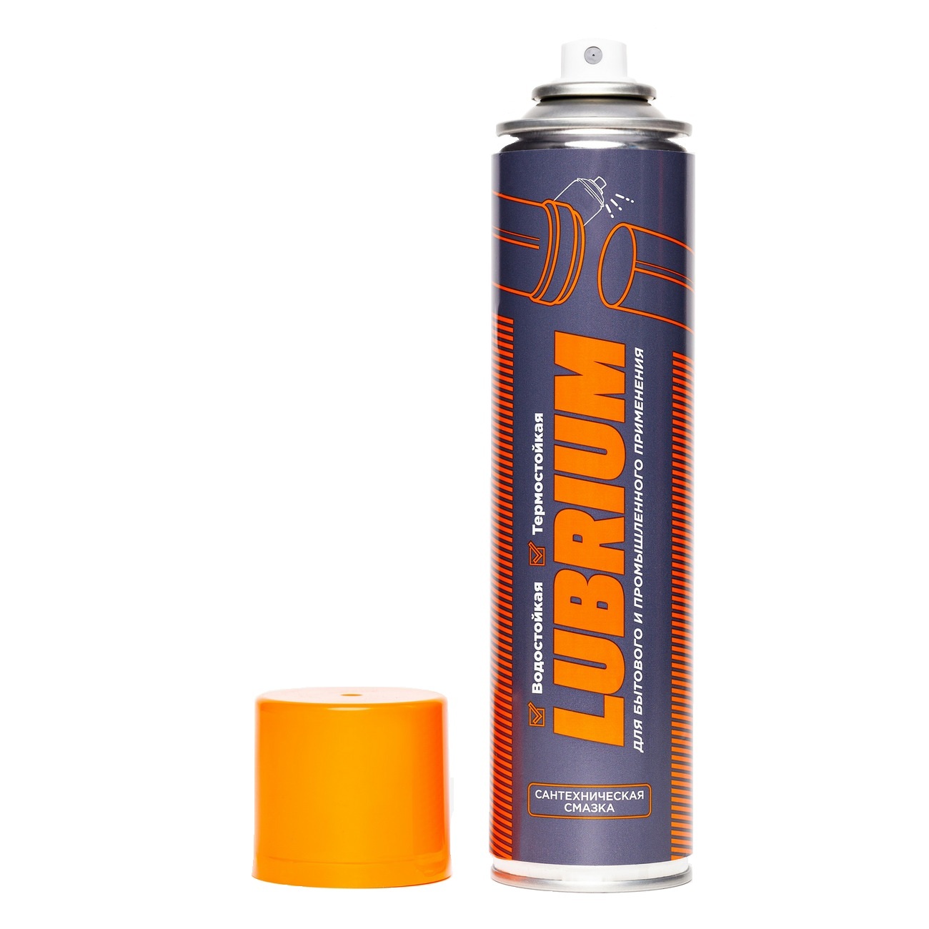 Сантехническая смазка LUBRIUM, баллон 400 мл, с еврослотом