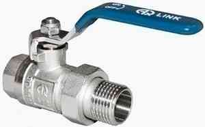 КРАН  шар. со сгоном 11/4"  ВР-НР РЫЧАГ AQUALINK