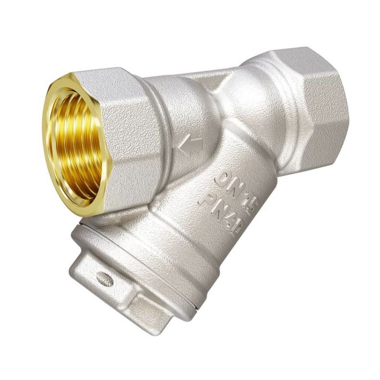 Фильтр косой латунный LD Pride 57.15.ВР-ВР Ду 15 (1/2") Ру 40
