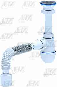 АНИ C0110 Сифон 1 1/2"х40, реш. 70мм, гофра 715мм 40х50 (K405)