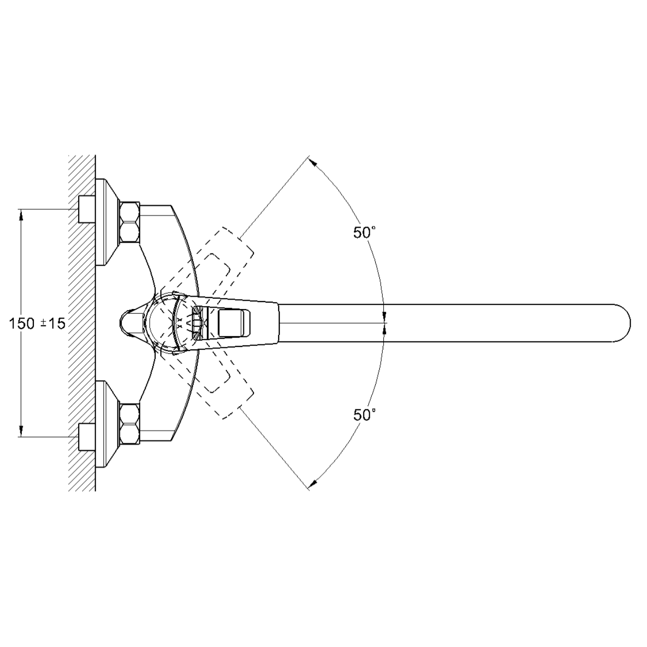 Смеситель для ванны G-Lauf LWF7-A113, латунь